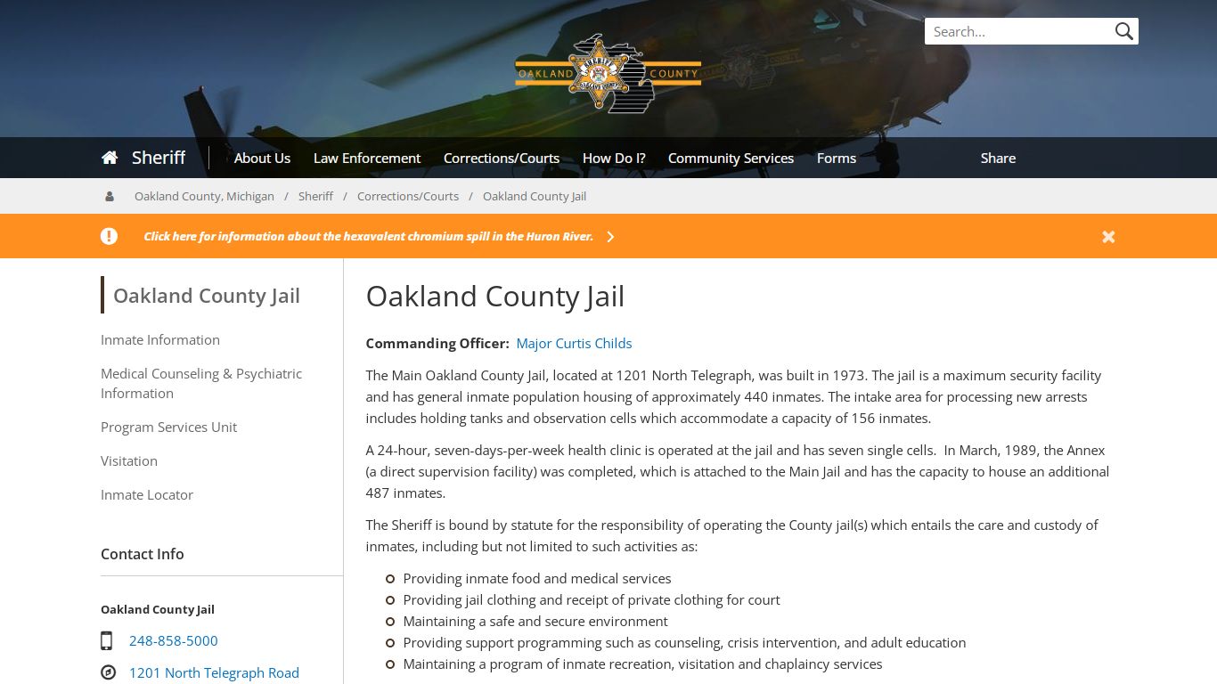 Oakland County Jail | Oakland County Jail